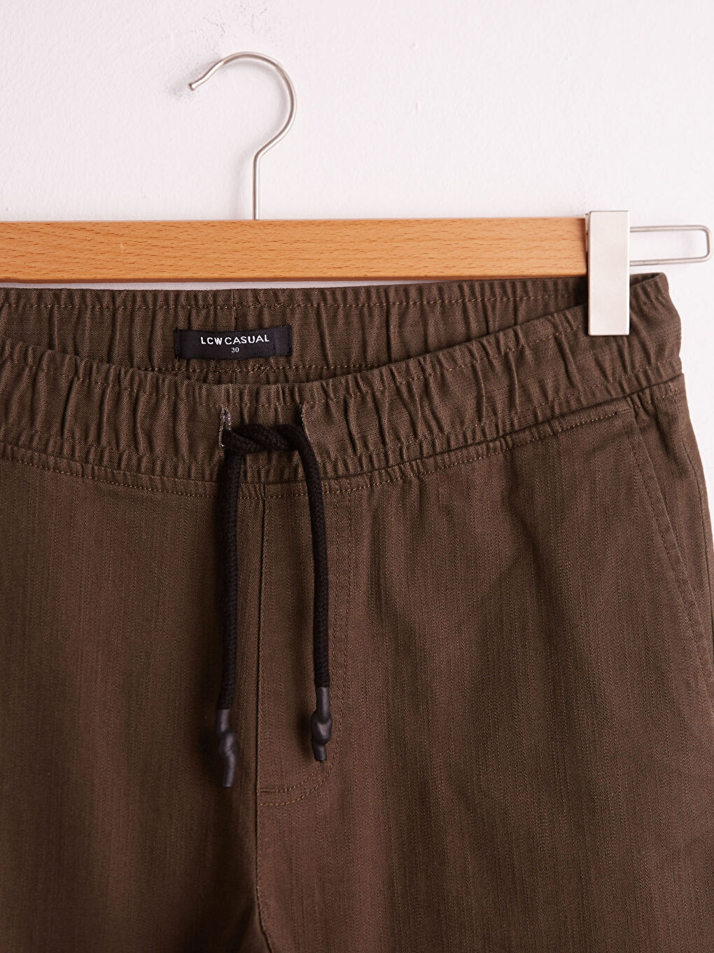 Slim Fit Gabardine Jogger Trousers-7
