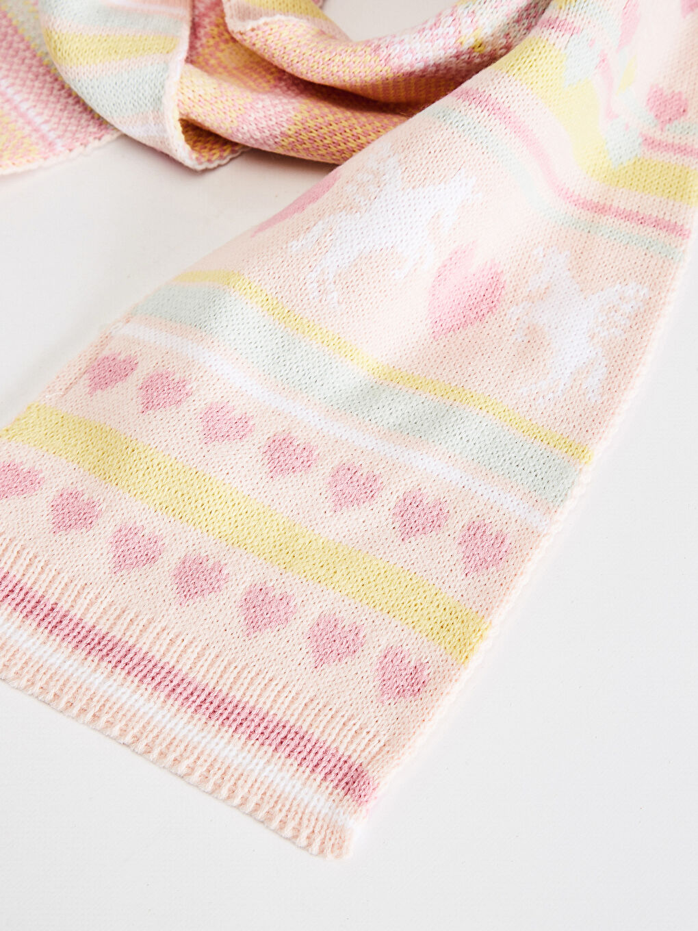 Girl's Tricot Beret, Gloves and Scarves-4