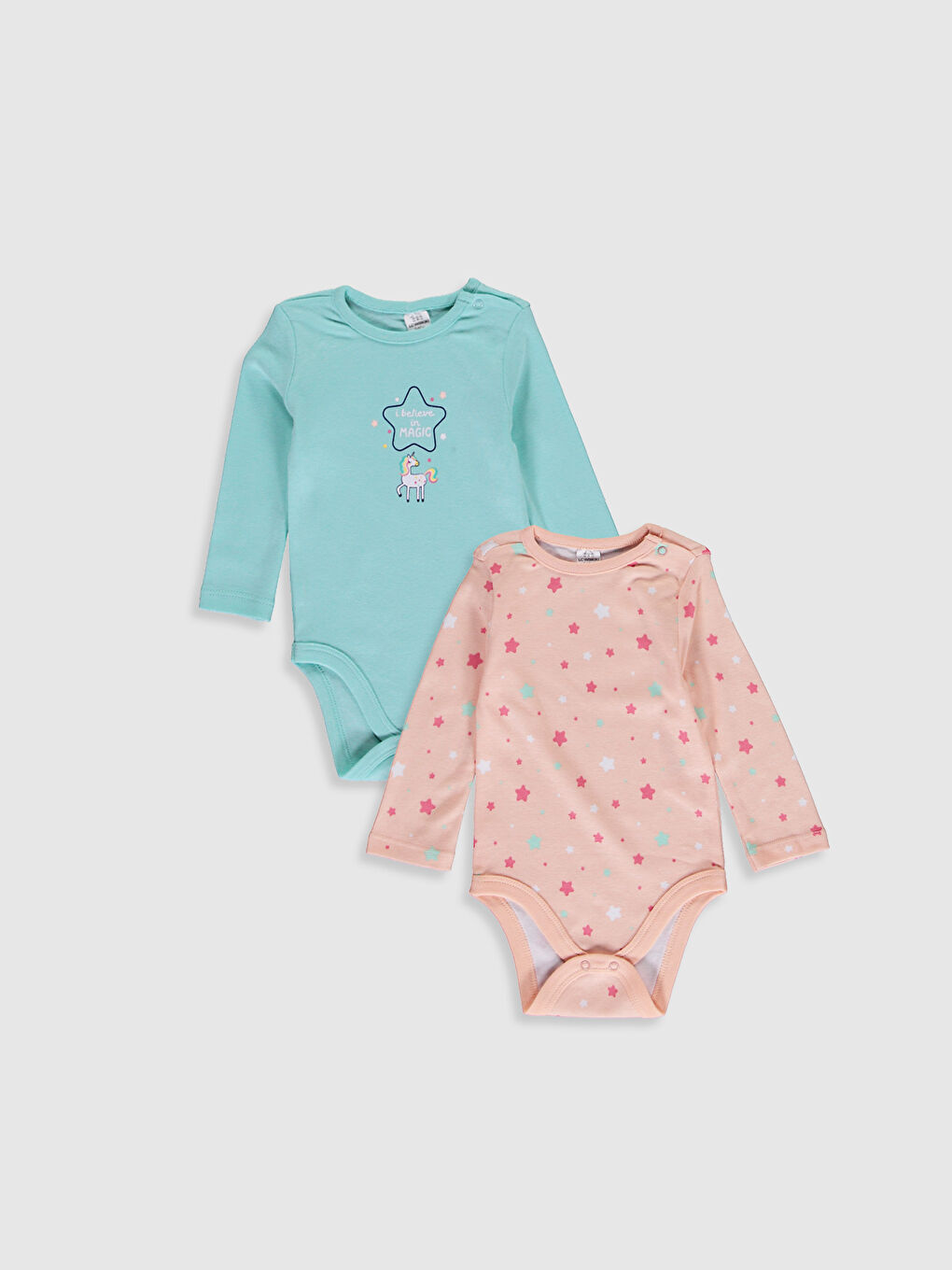 2-pack Baby Girl's Cotton Bodysuit