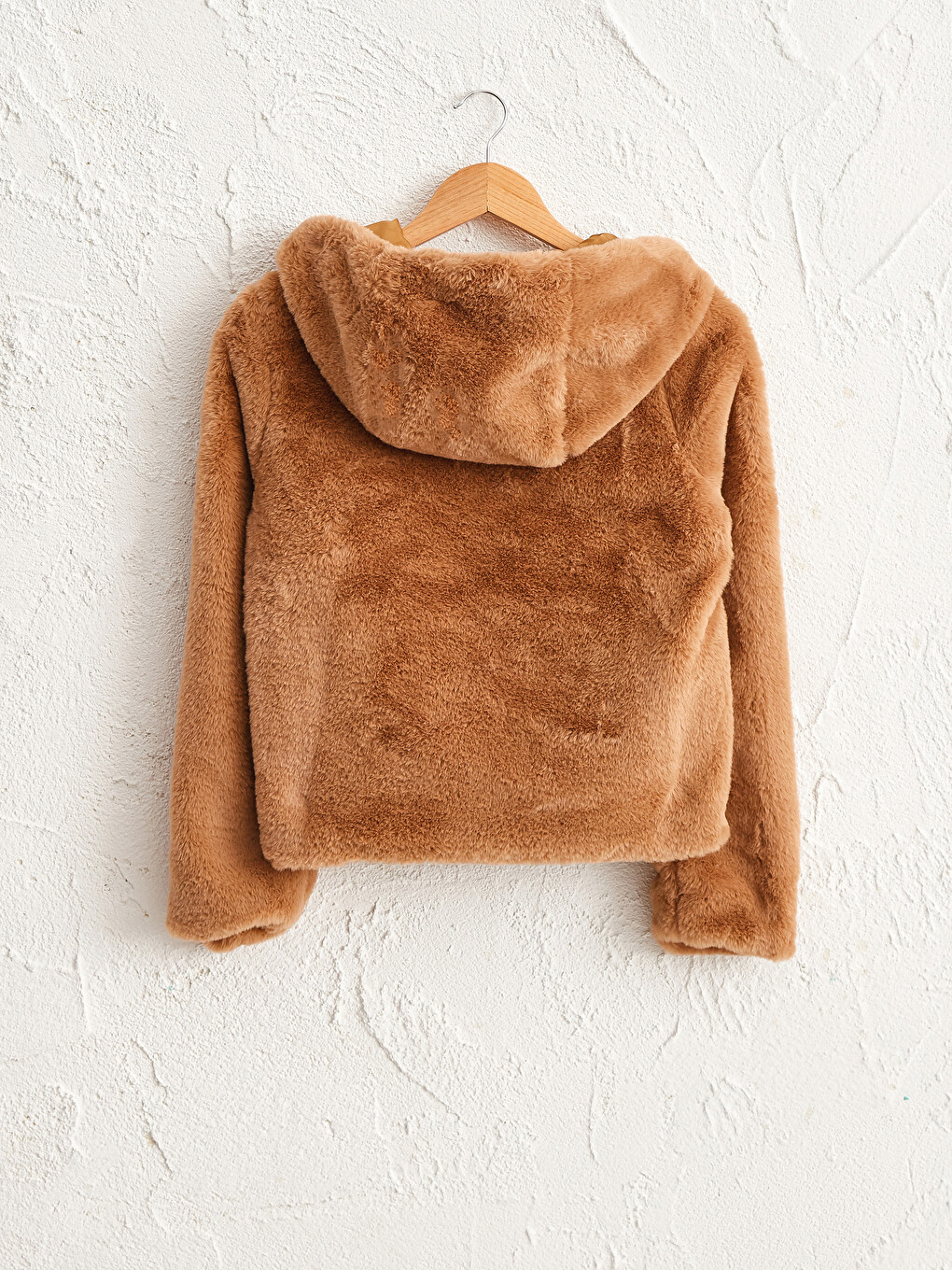 Hooded Plush Women's Coat-1