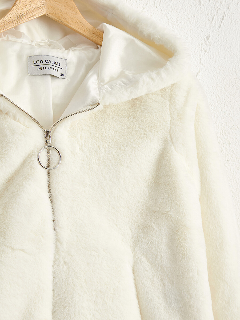 Hooded Plush Women's Coat-1