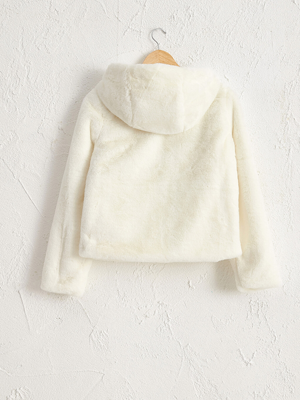 Hooded Plush Women's Coat-3