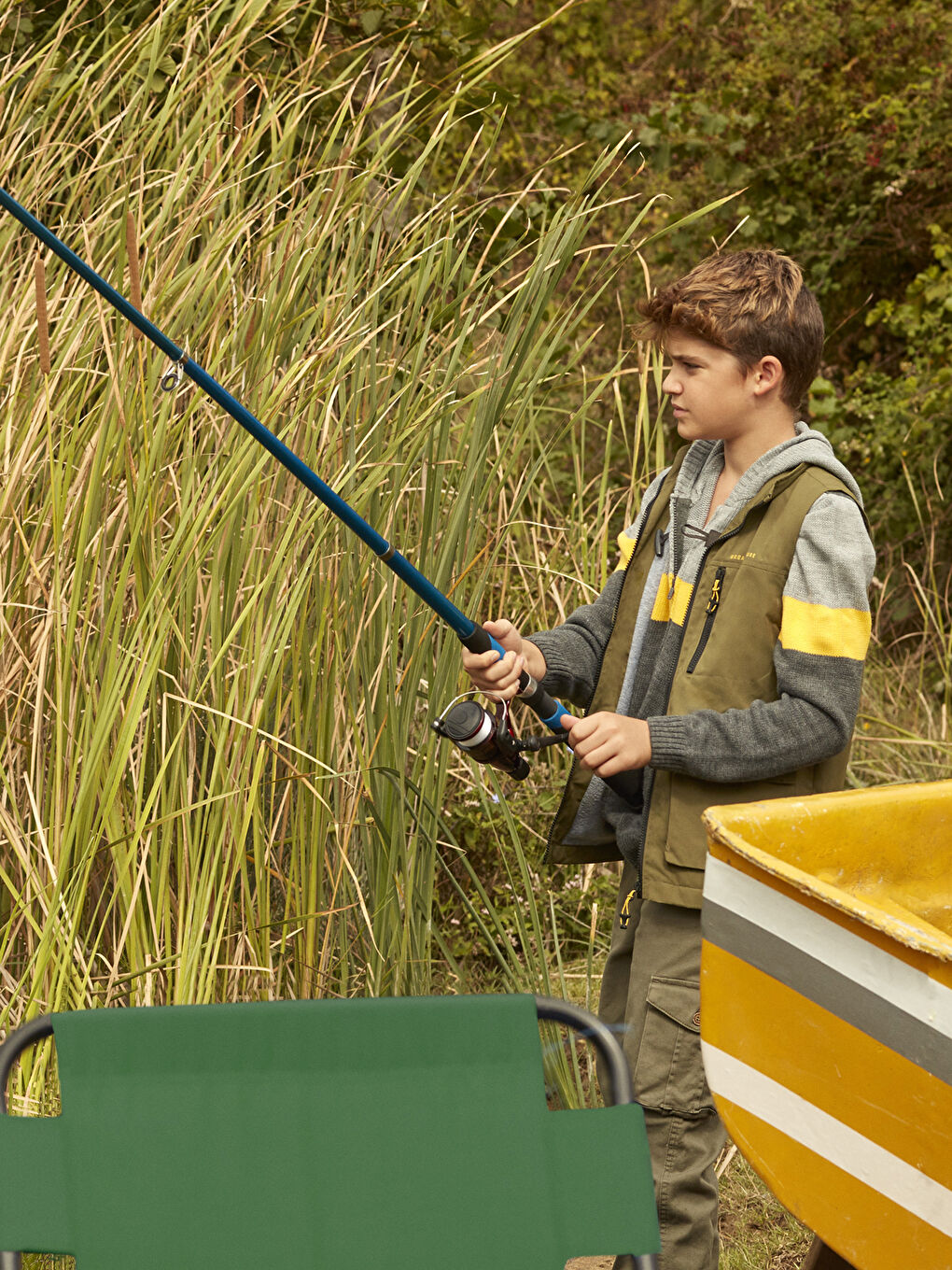 капюшонды ұзын жең ұл кардиган