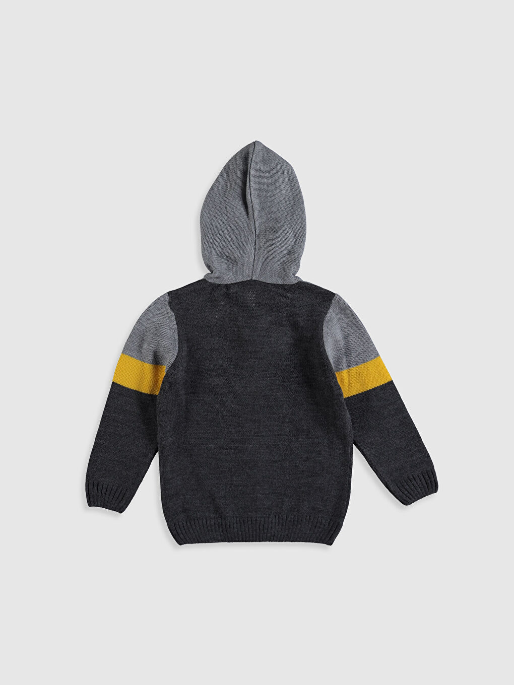 капюшонды ұзын жең ұл кардиган-2