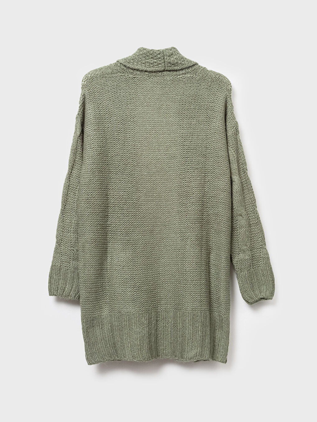 Кардиган с длинным рукавом свободного кроя для женщин-1