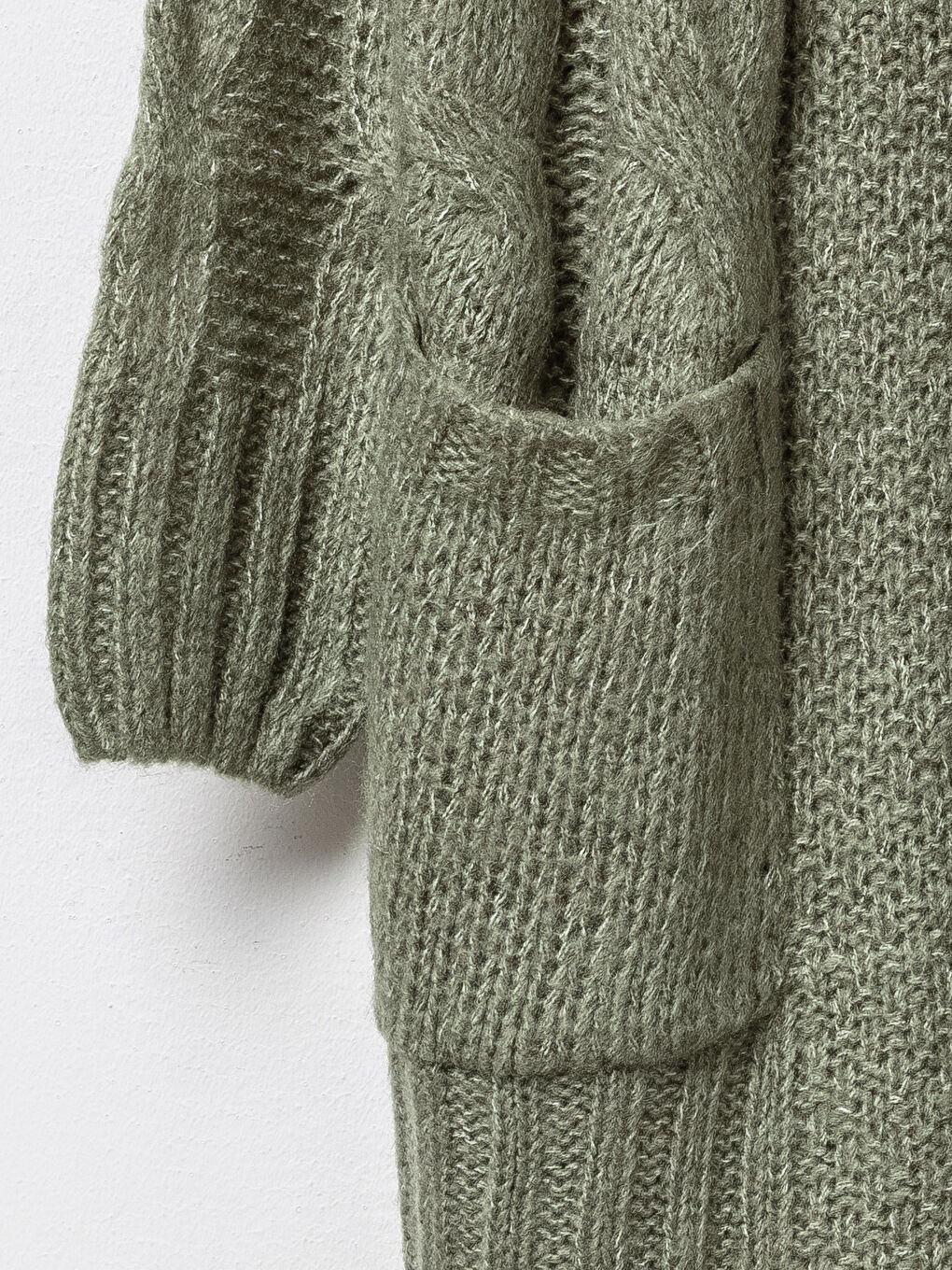 Кардиган с длинным рукавом свободного кроя для женщин-2