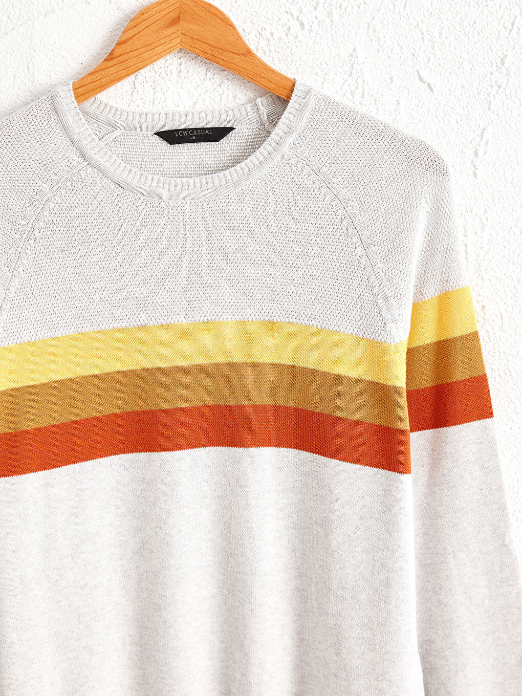 Crew Neck Striped Tricot Jumper-2