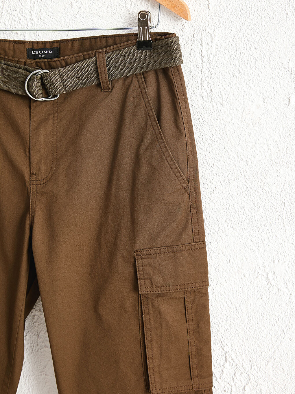 Standard Fit Gabardine Cargo Pants-2
