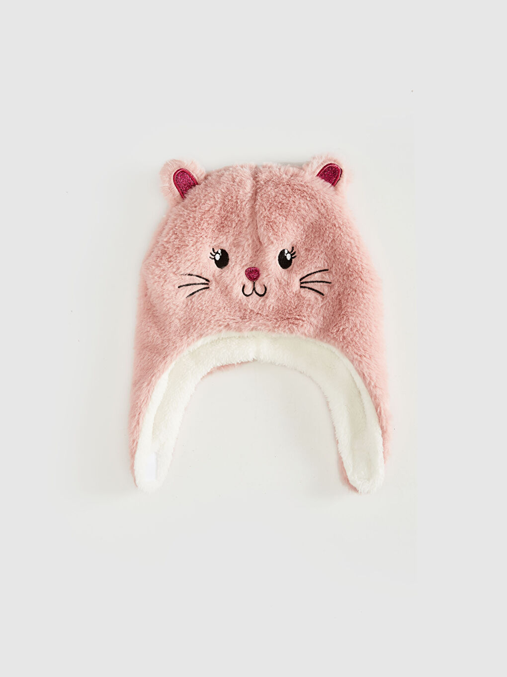 Béret en peluche pour bébé fille