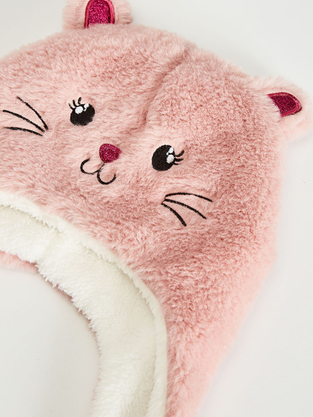 Béret en peluche pour bébé fille-2