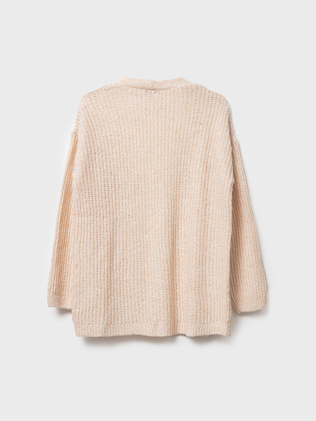 Женский кардиган стандартного кроя с длинным рукавом-1