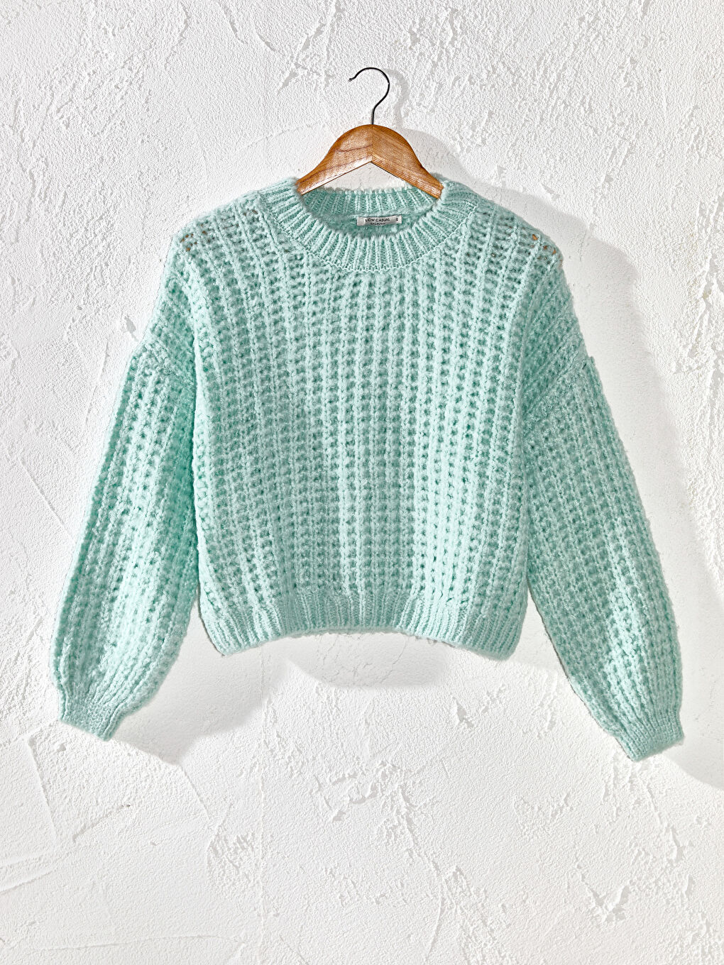 Трикотаж өрнекті жемпір