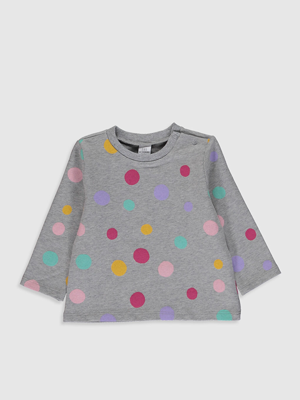 Sarı Kız Bebek Baskılı Sweatshirt 2'li-2