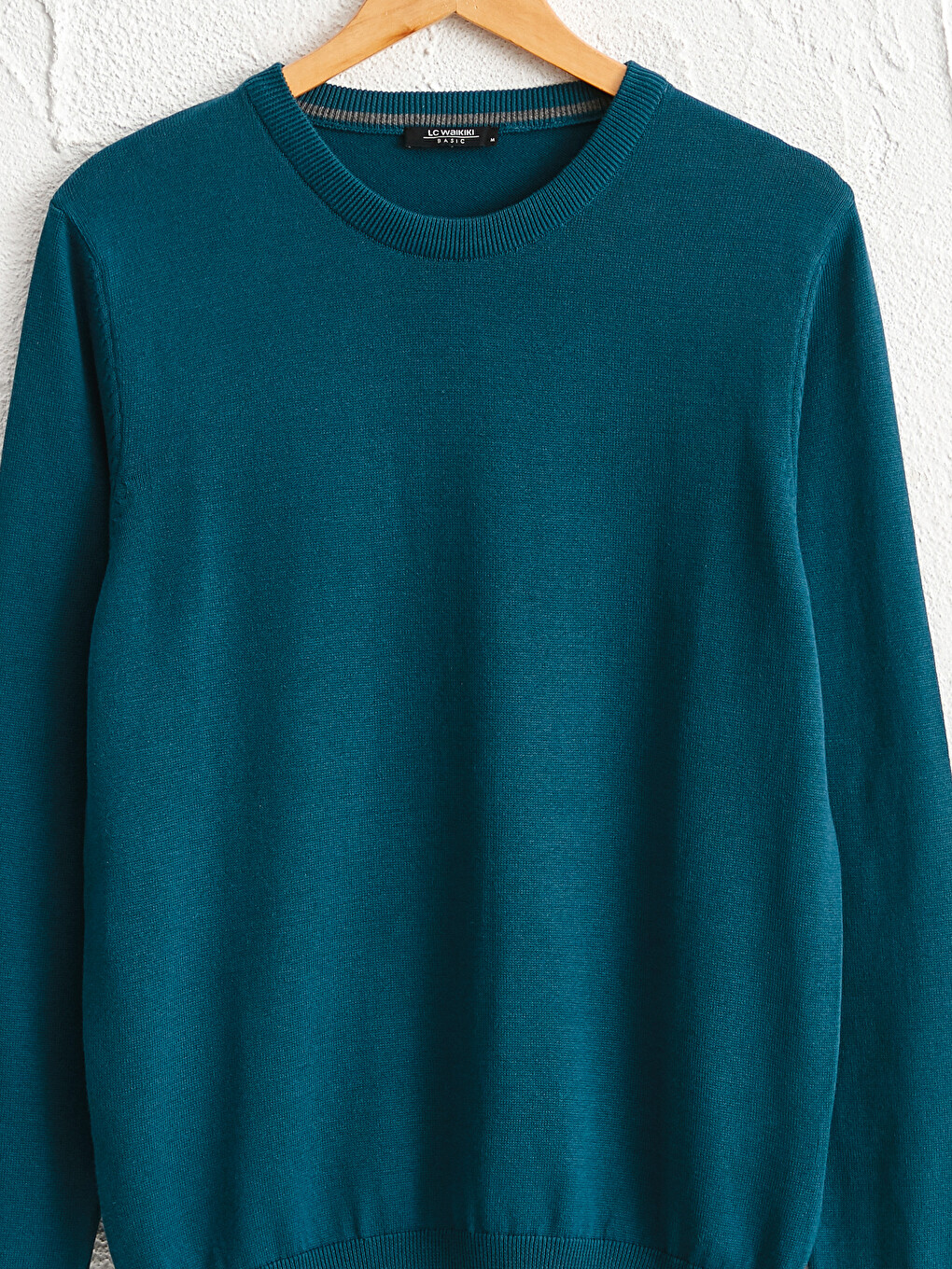 Crew Neck Basic Tricot Jumper-2
