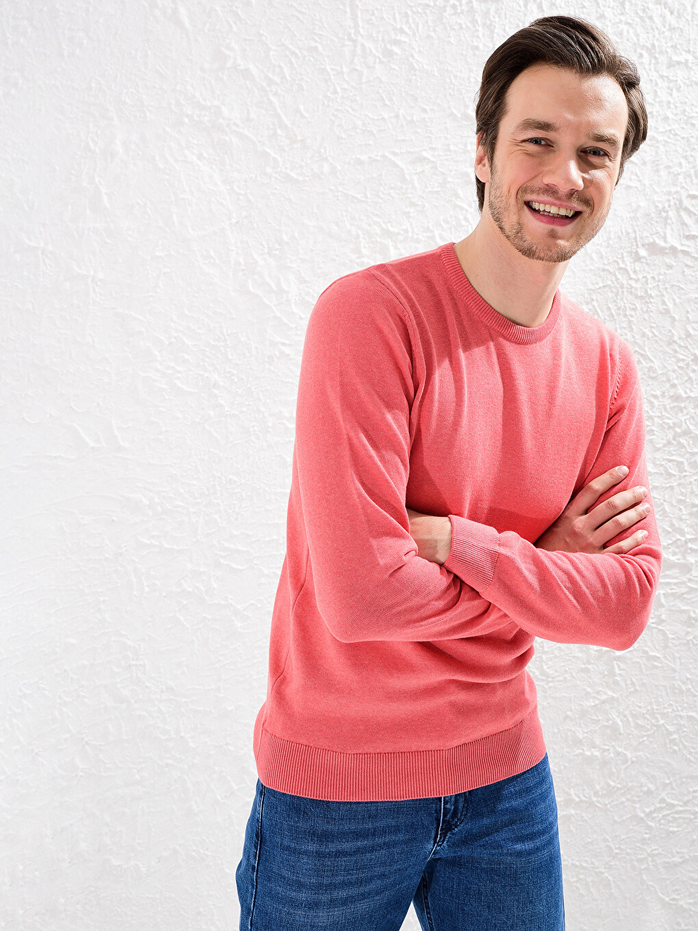 Crew Neck Basic Knitwear Sweater