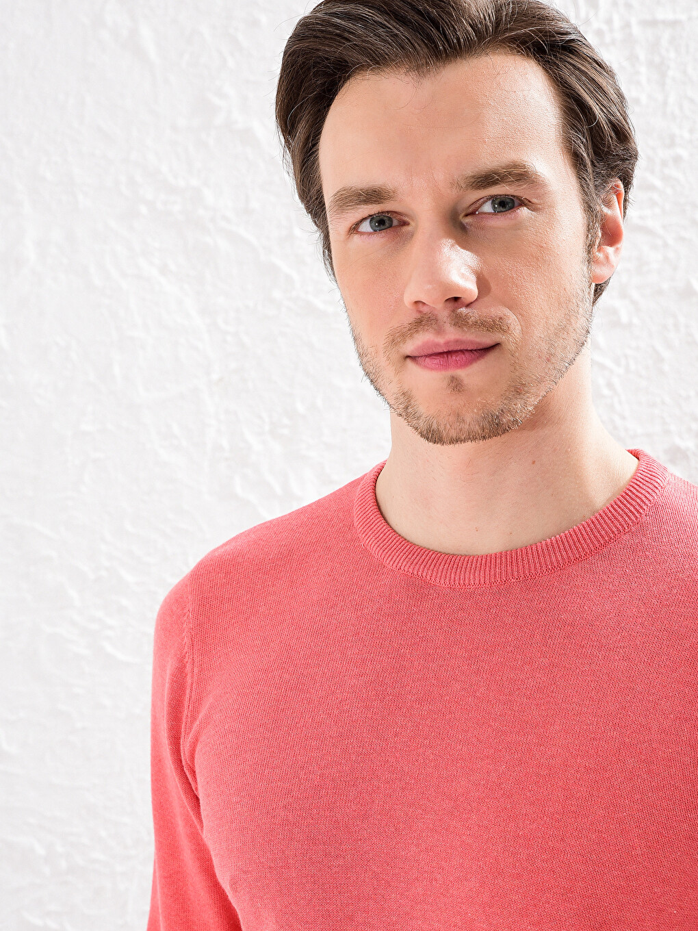 Crew Neck Basic Knitwear Sweater-2