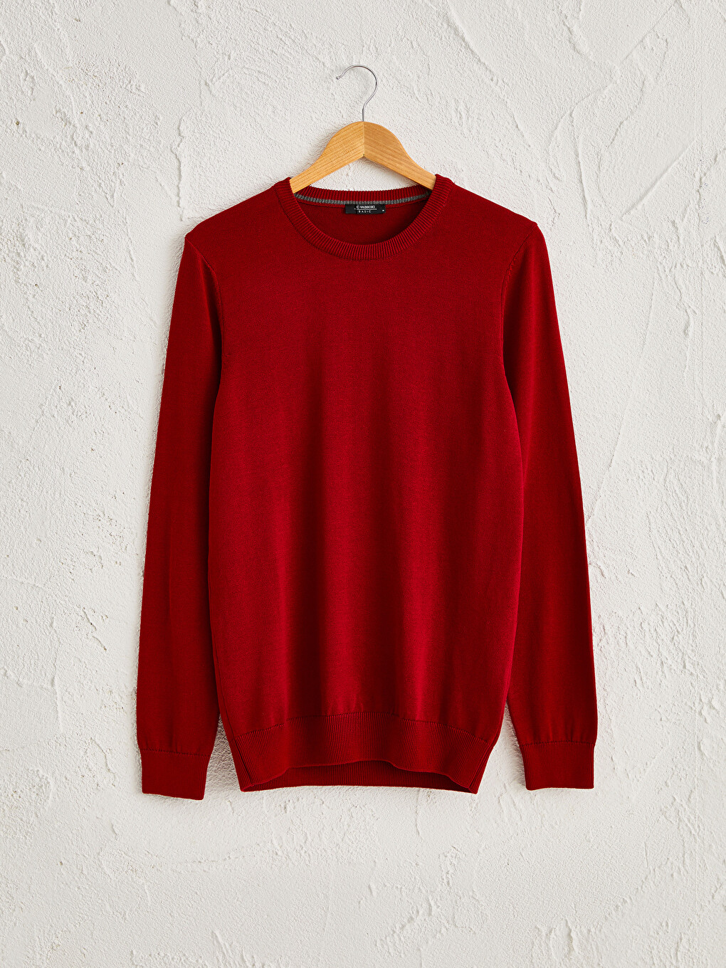 Crew Neck Basic Knitwear Sweater