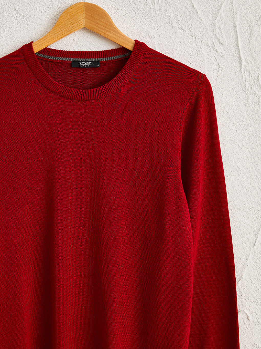 Crew Neck Basic Knitwear Sweater-2