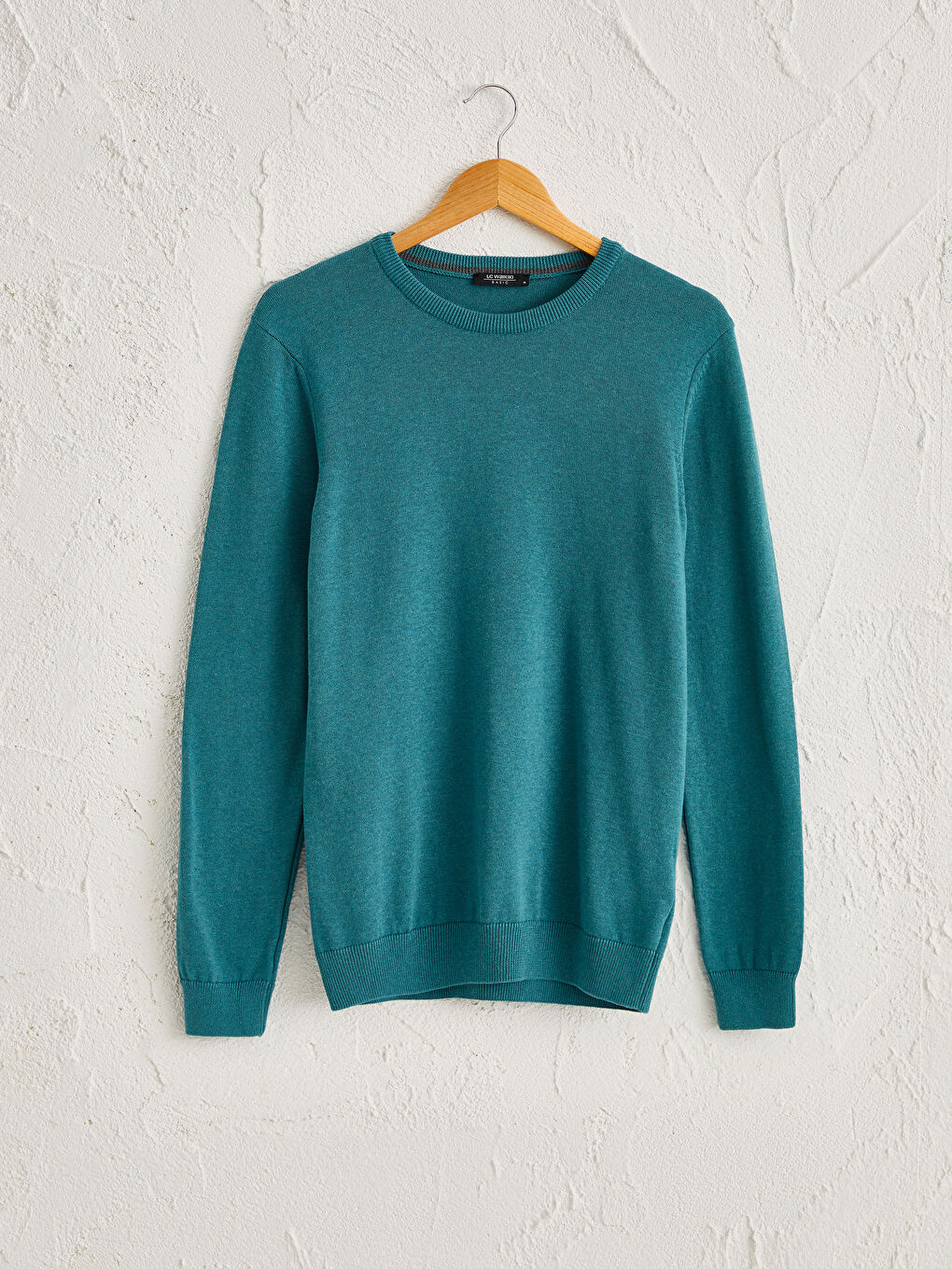 Turkuaz Bisiklet Yaka Basic Triko Kazak