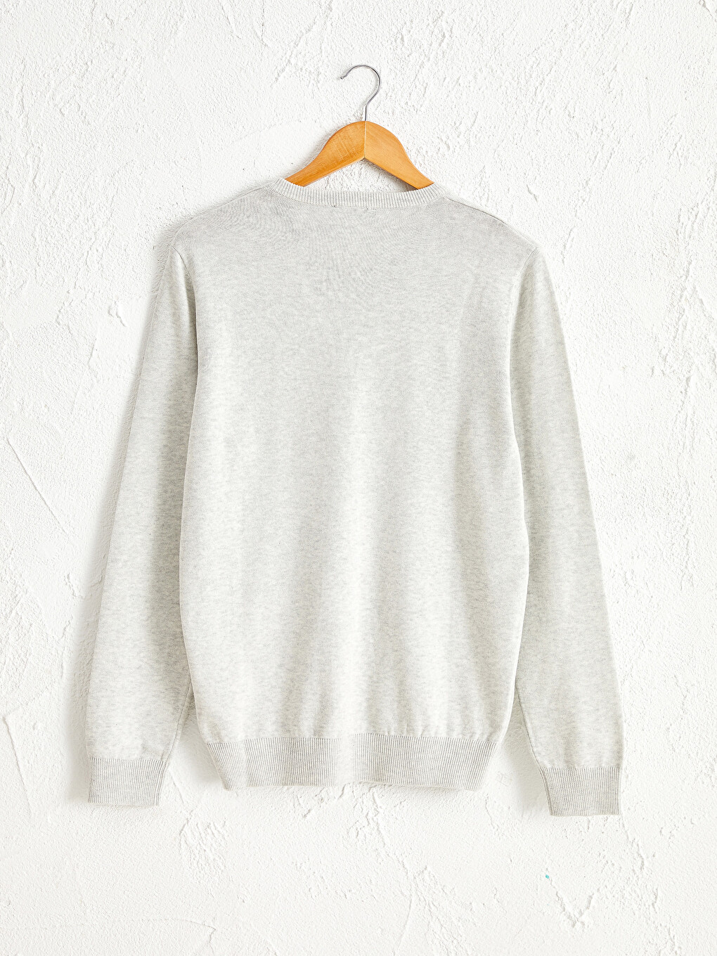 V Neck Basic Knitwear Sweater-1