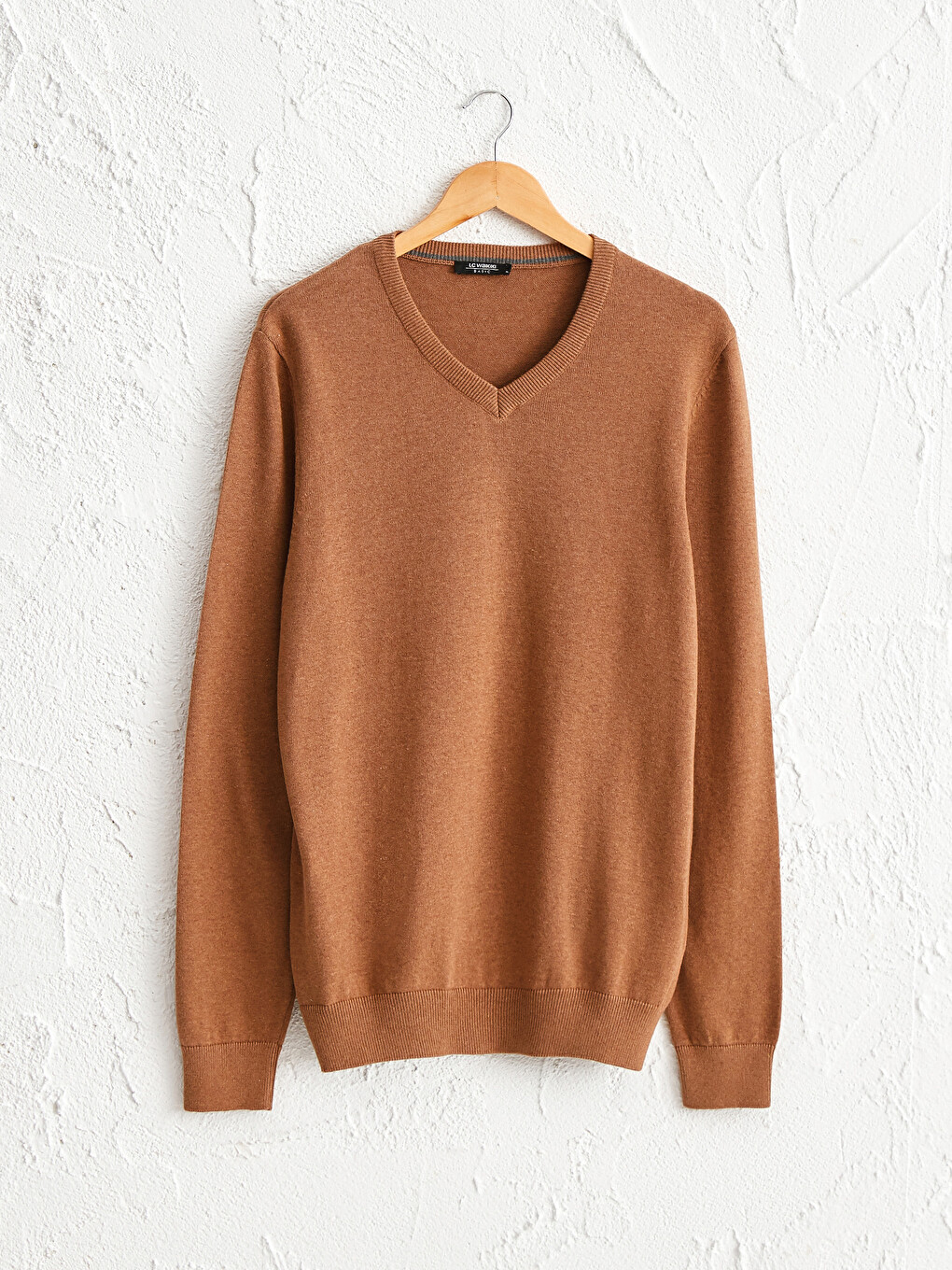 V Neck Basic Knitwear Sweater