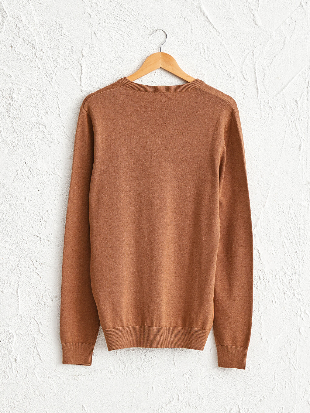 V Neck Basic Knitwear Sweater-1