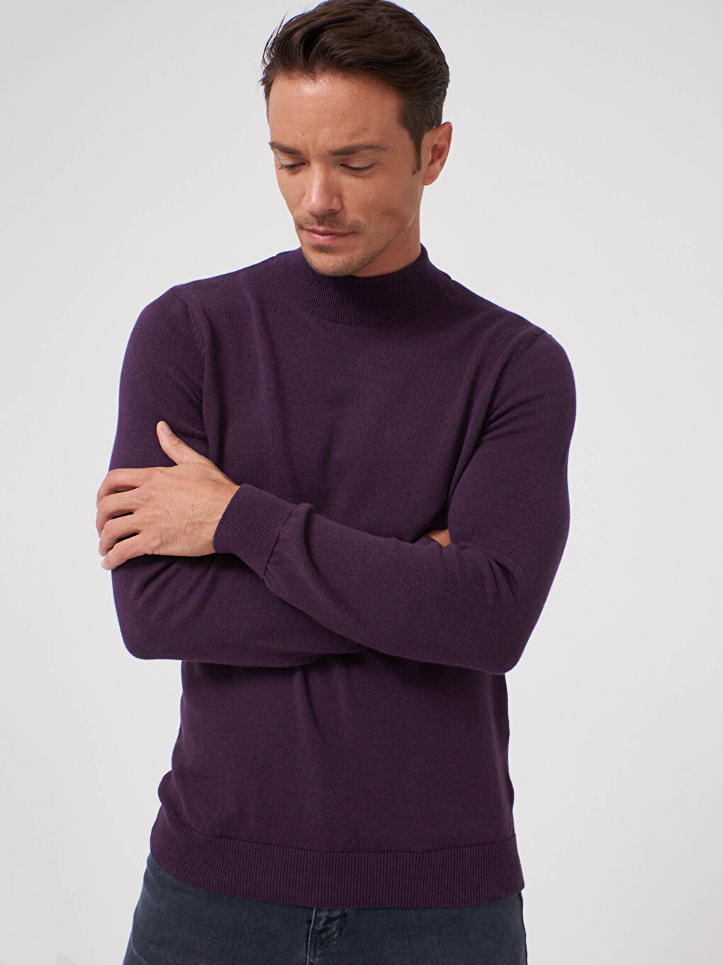 Mock Turtleneck Tricot Jumper