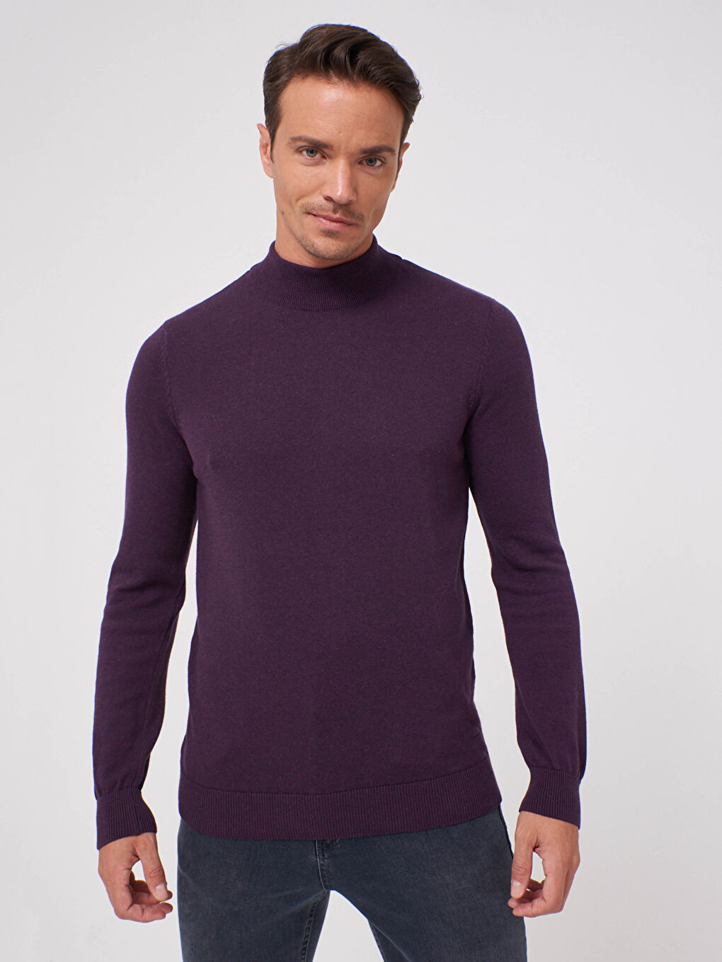 Mock Turtleneck Tricot Jumper-2