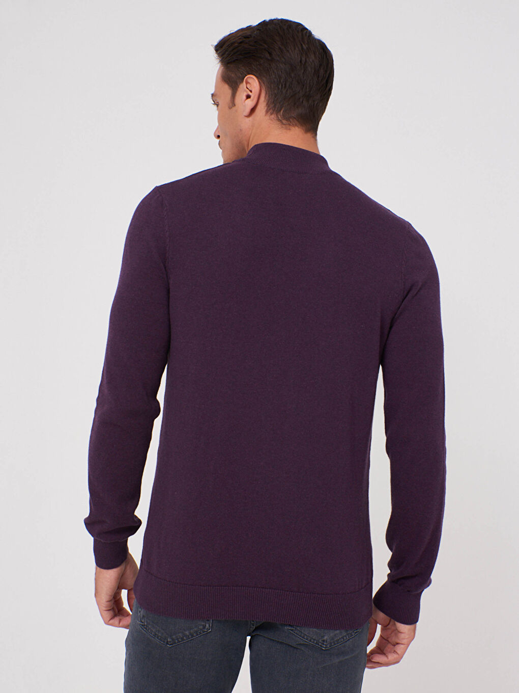 Mock Turtleneck Tricot Jumper-4