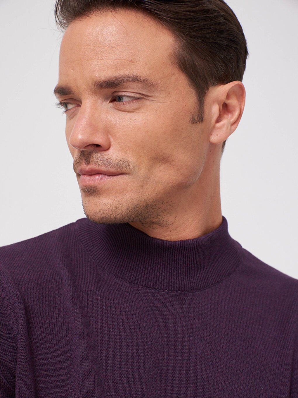 Mock Turtleneck Tricot Jumper-5