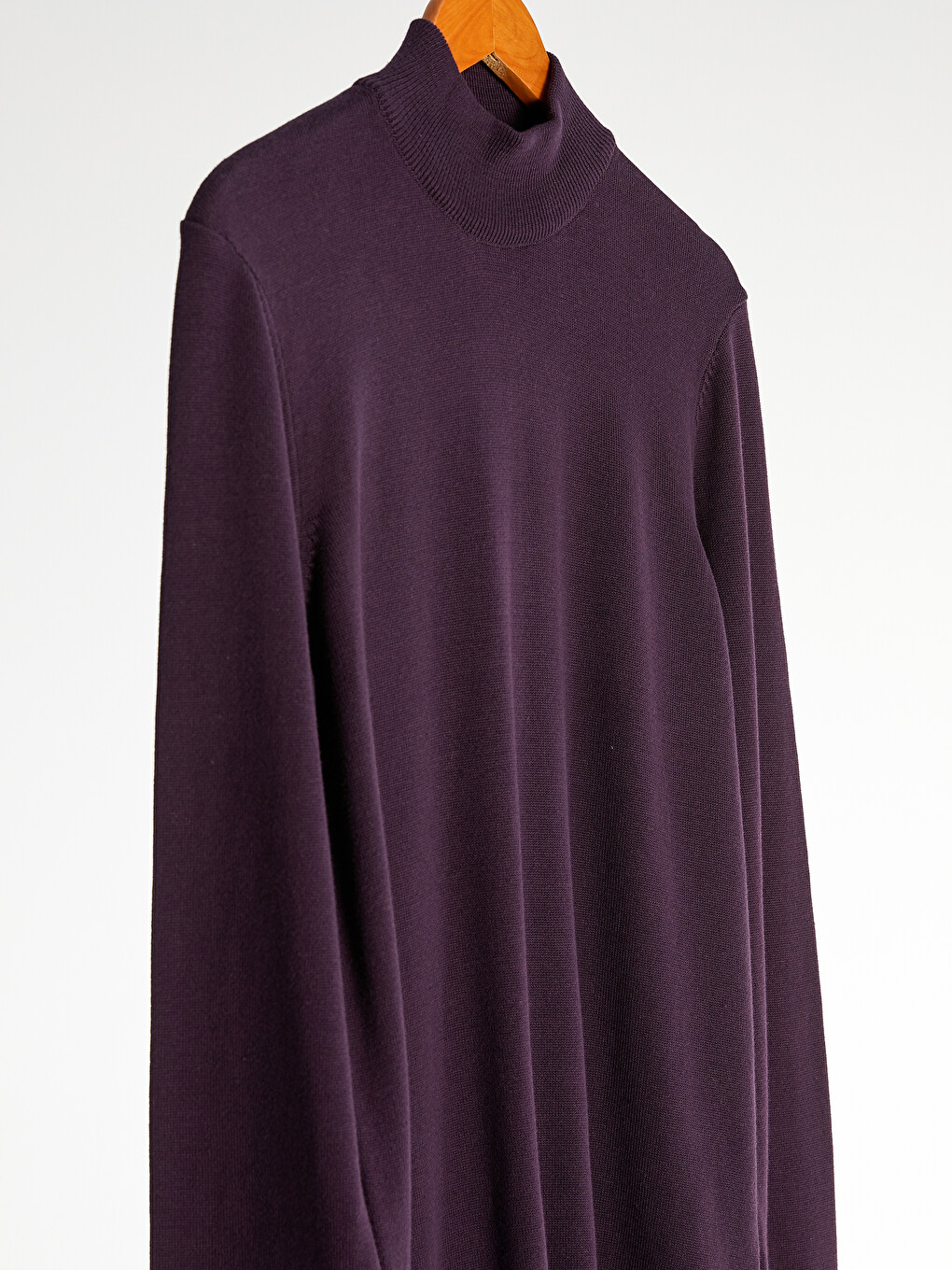 Mock Turtleneck Knitwear Sweater-2