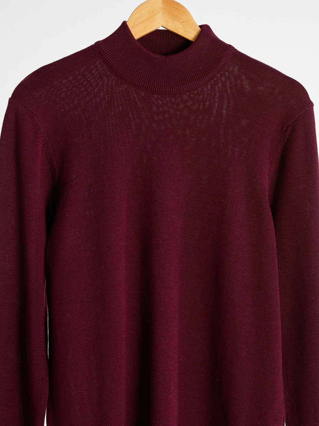Mock Turtleneck Knitwear Sweater-1