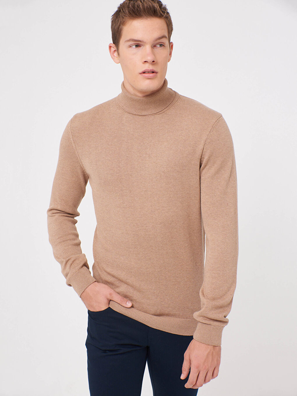 LCWAIKIKI Basic Turtleneck Basic Lightweight Tricot Jumper -0W3322Z8-L8Q