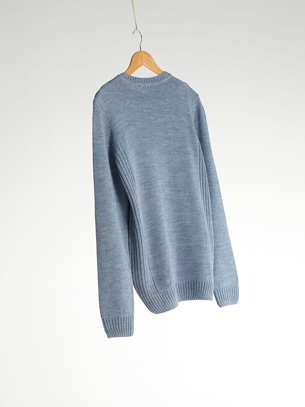 Светр із круглим вирізом із товстого трикотажу-1