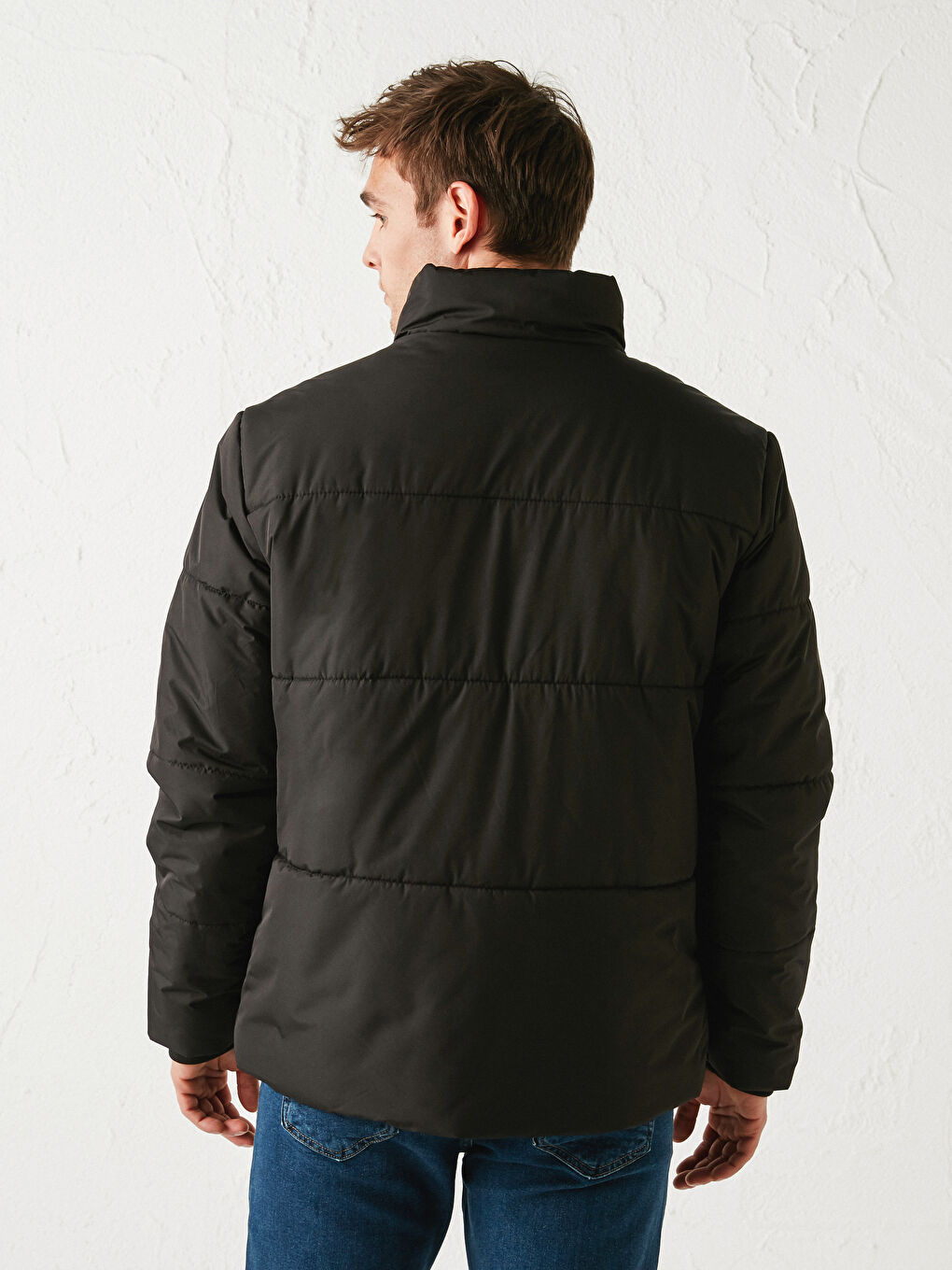 Ерлерге арналған төмен жағалы төмен күртеше-5