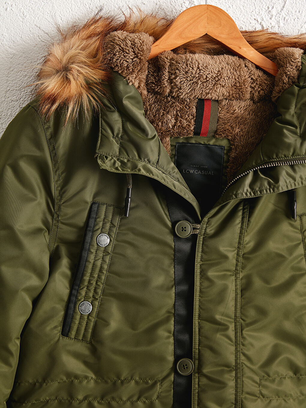 XSIDE Faux Fur Detailed Heavy Parka with Hood -0W3366Z8-J2L