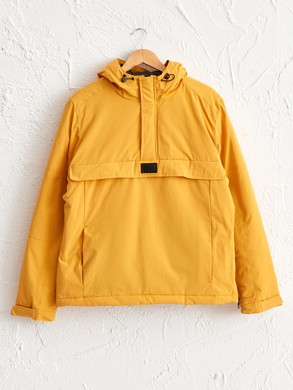 Slim Fit Kangaroo Coat with Hood-6