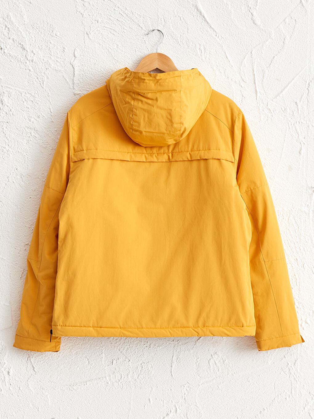 Slim Fit Kangaroo Coat with Hood-7