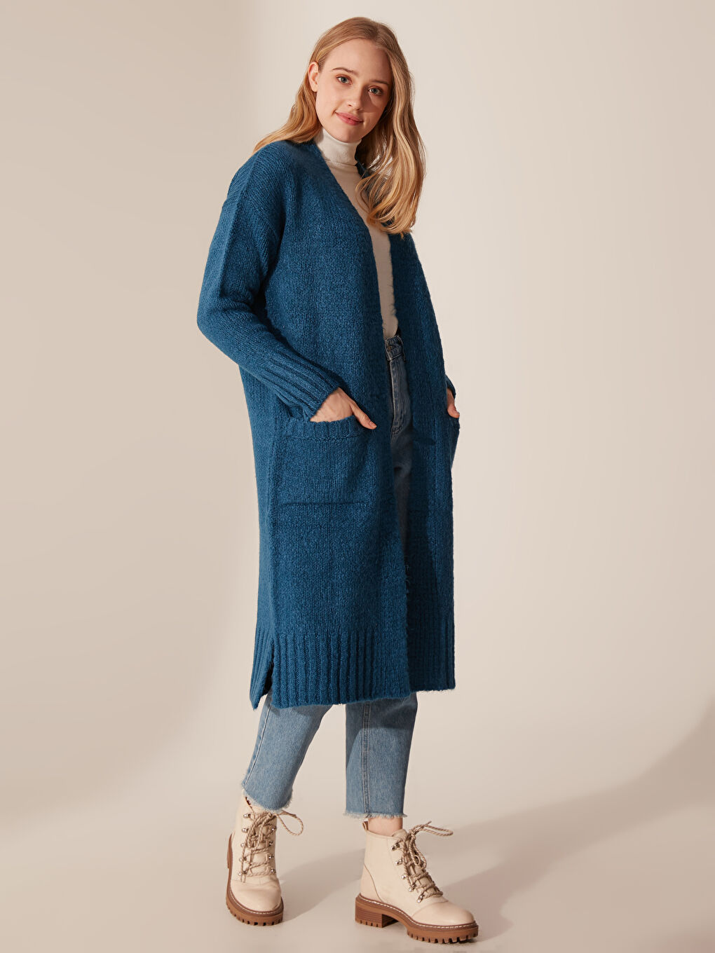 Cardigan ALBASTRU Femeie-2