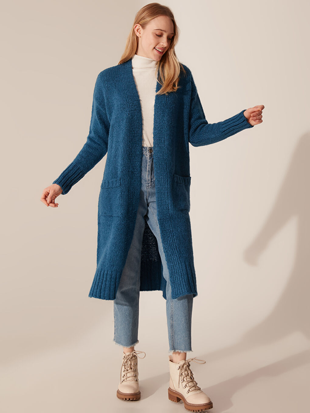 Cardigan ALBASTRU Femeie-1