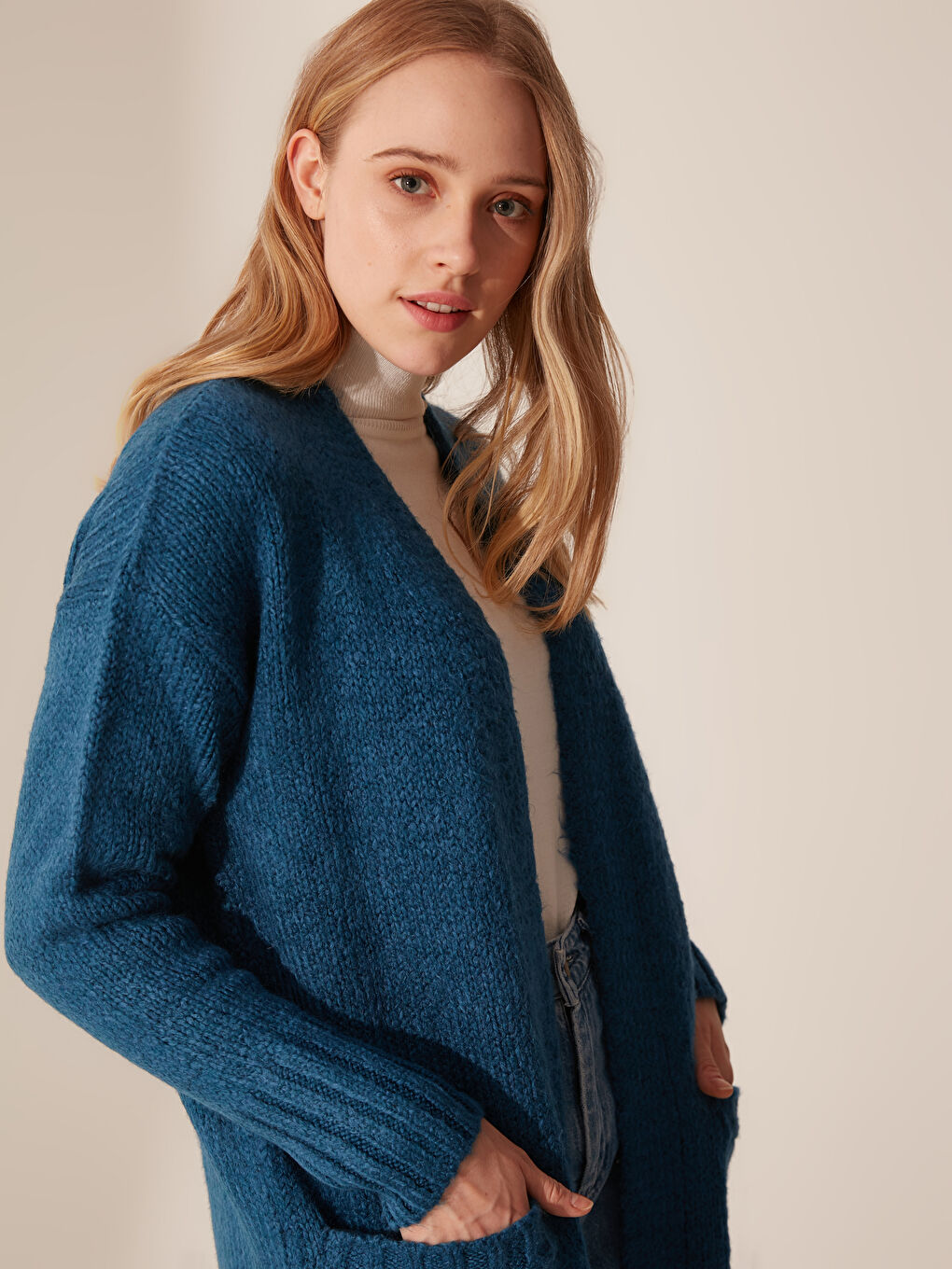 Cardigan ALBASTRU Femeie-7