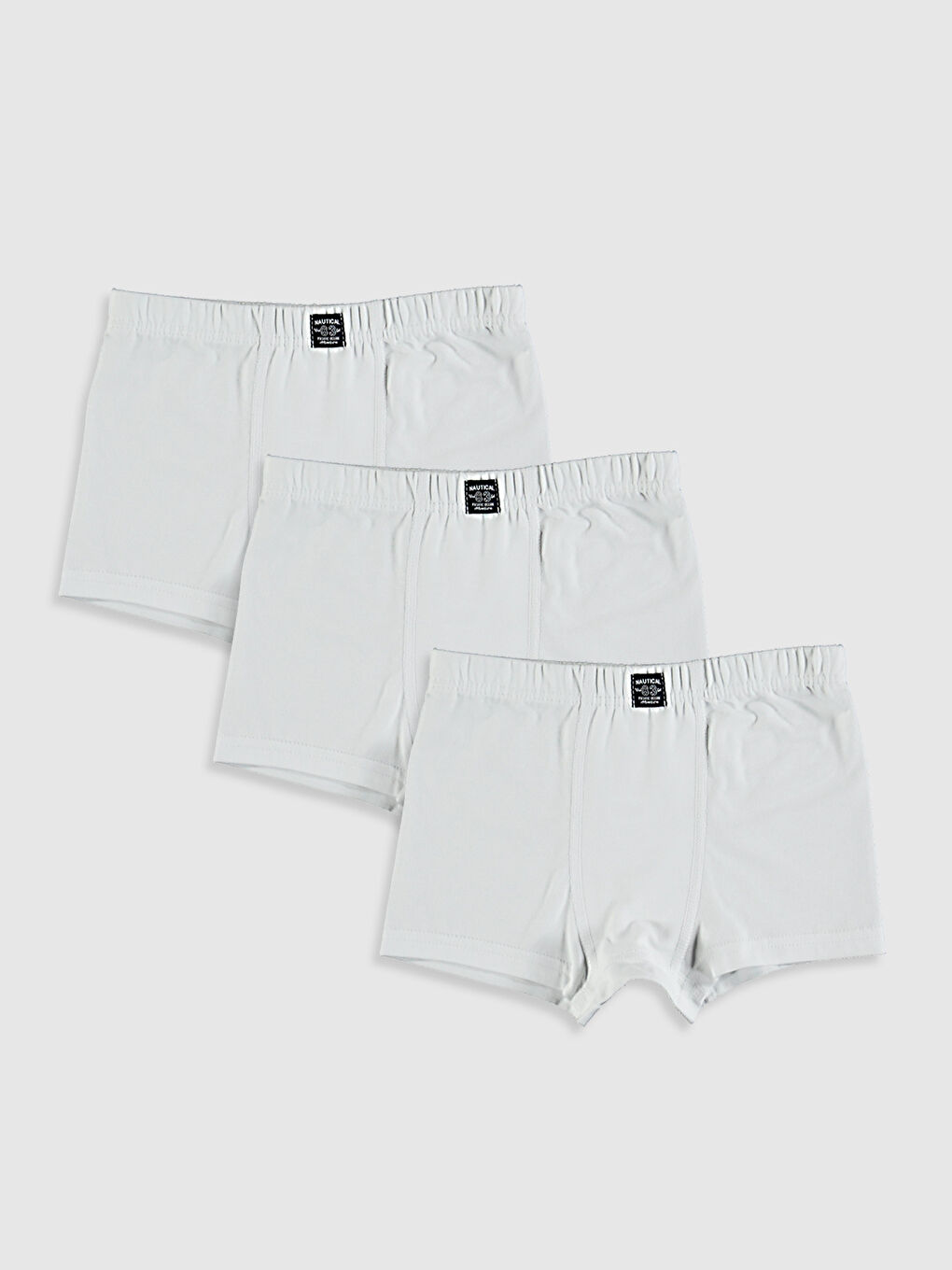 Beyaz Erkek Çocuk Pamuklu Boxer 3'lü