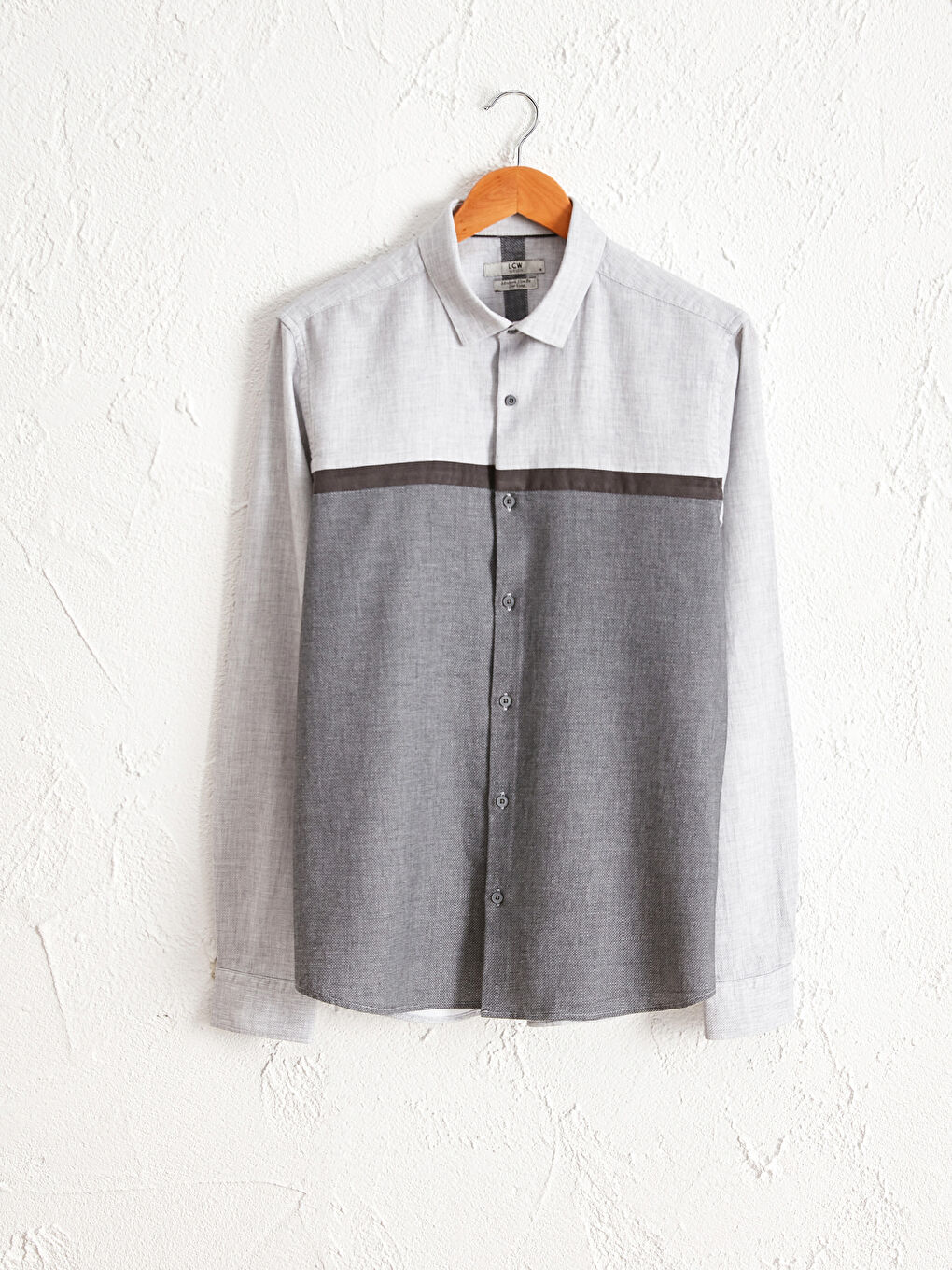 Slim Fit Long Sleeve Twill Shirt