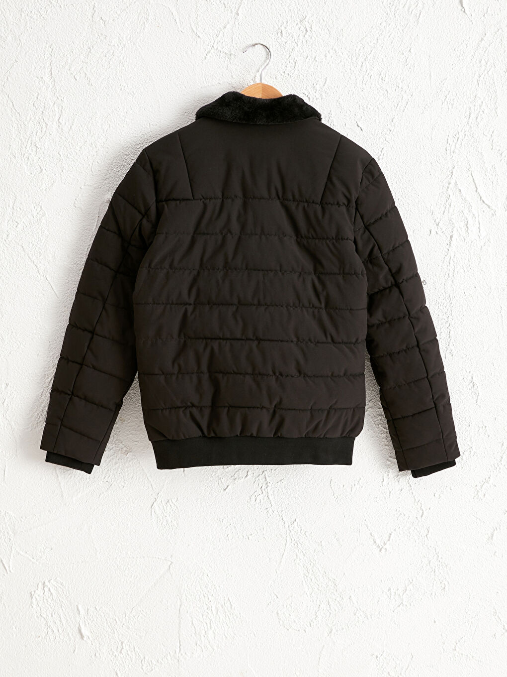 Fur Collar Thick Down Coat-2