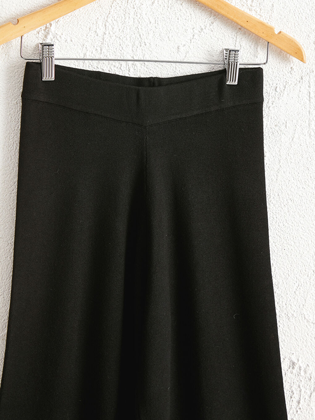 Elastic Waist Tricot Palazzo Pants-2