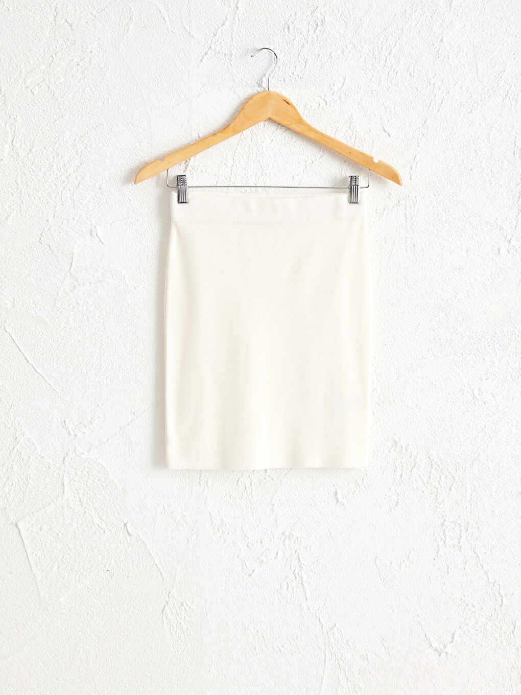 Plain Tricot Mini Skirt