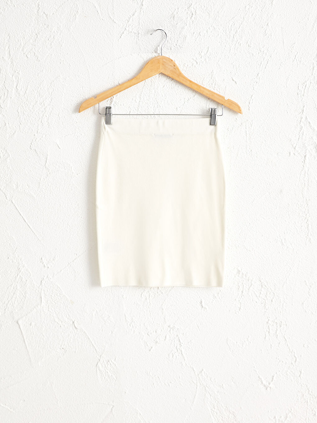 Plain Tricot Mini Skirt-1