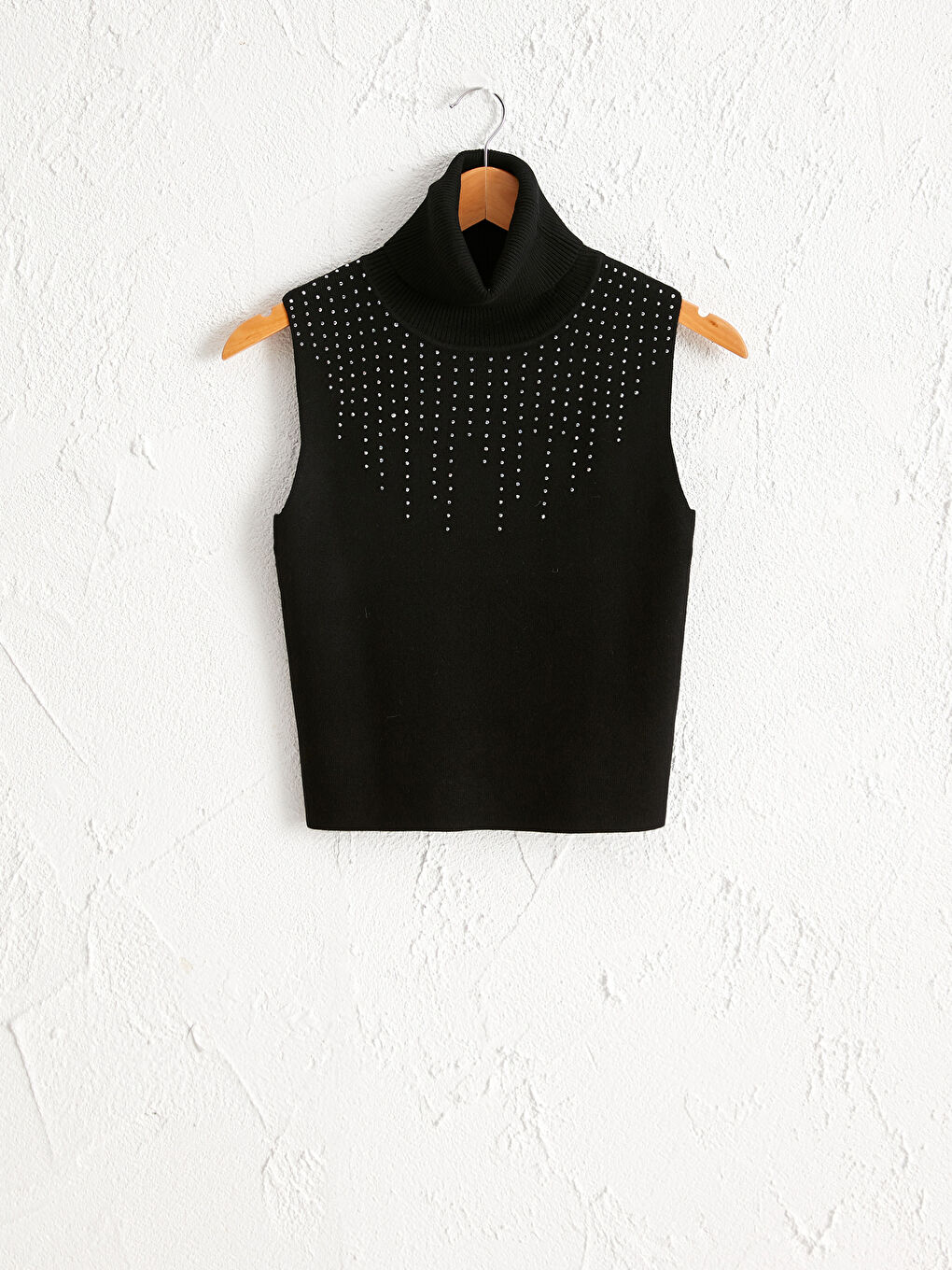 LCW Vision Turtleneck Sleeveless Bright Tricot Jumper -0W3578Z8-CVL