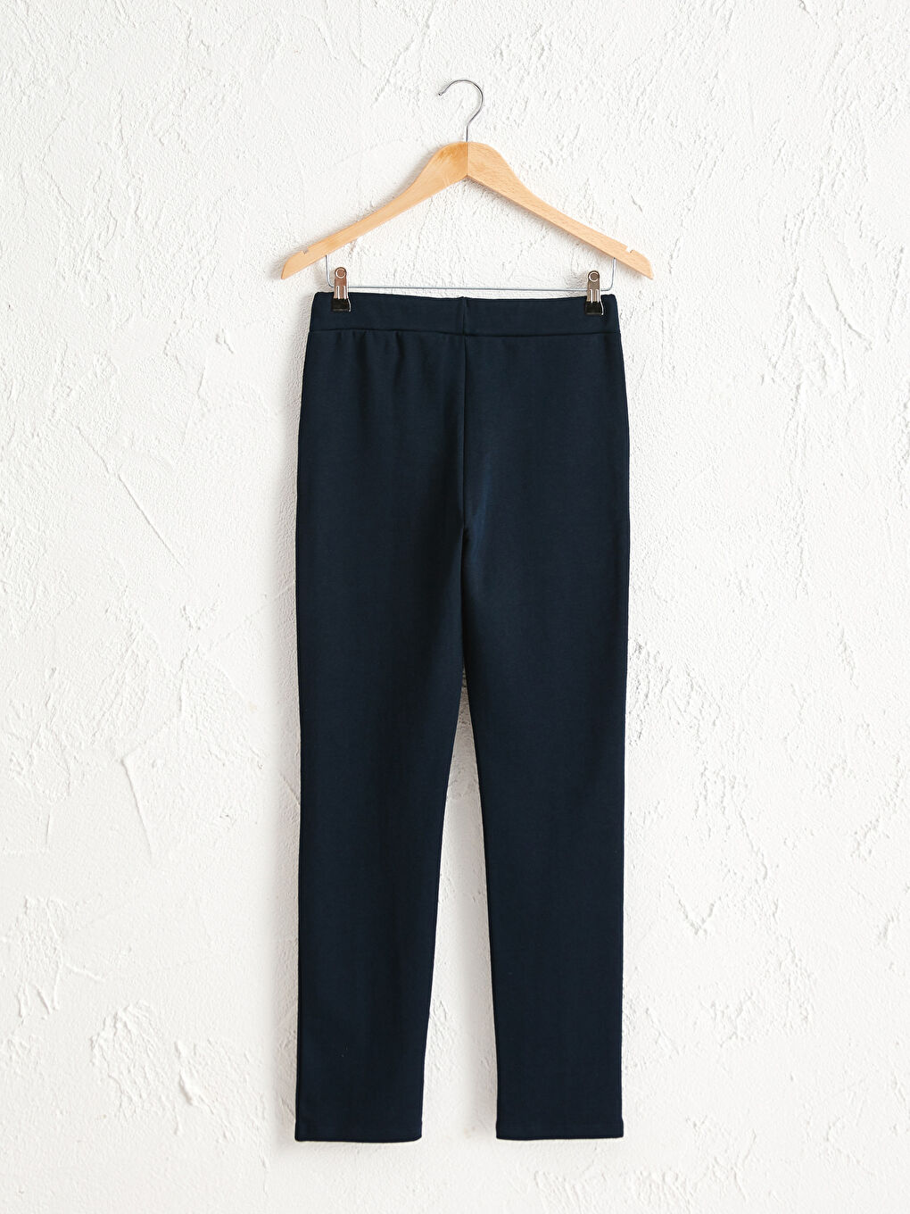 Elastic Waist Cotton Trousers-1