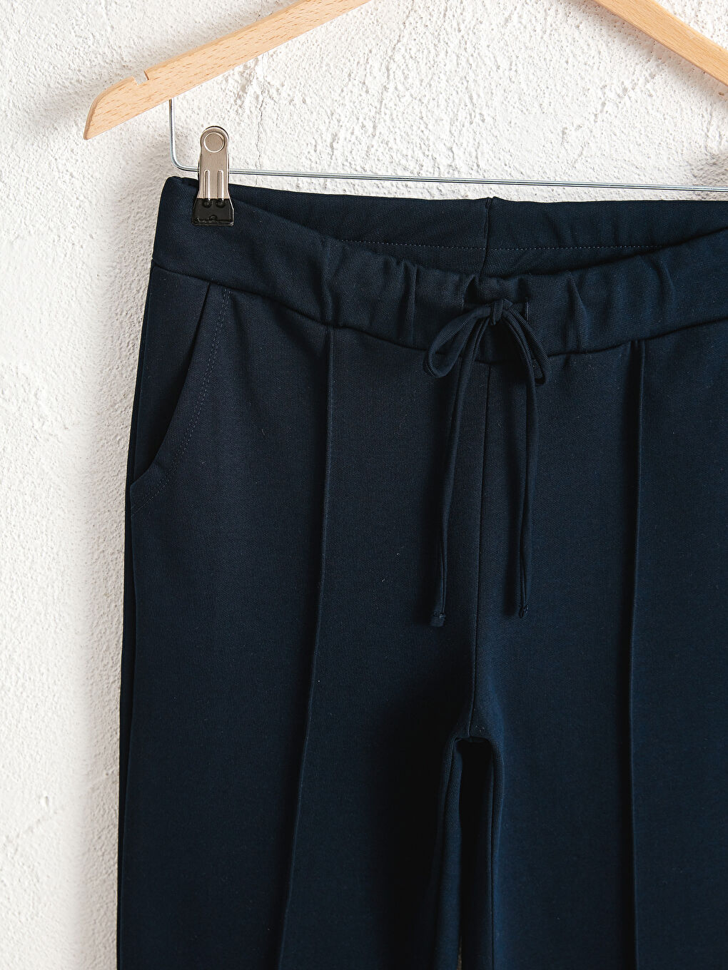 Elastic Waist Cotton Trousers-2